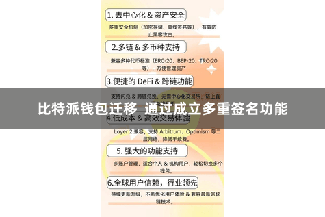 比特派钱包迁移  通过成立多重签名功能